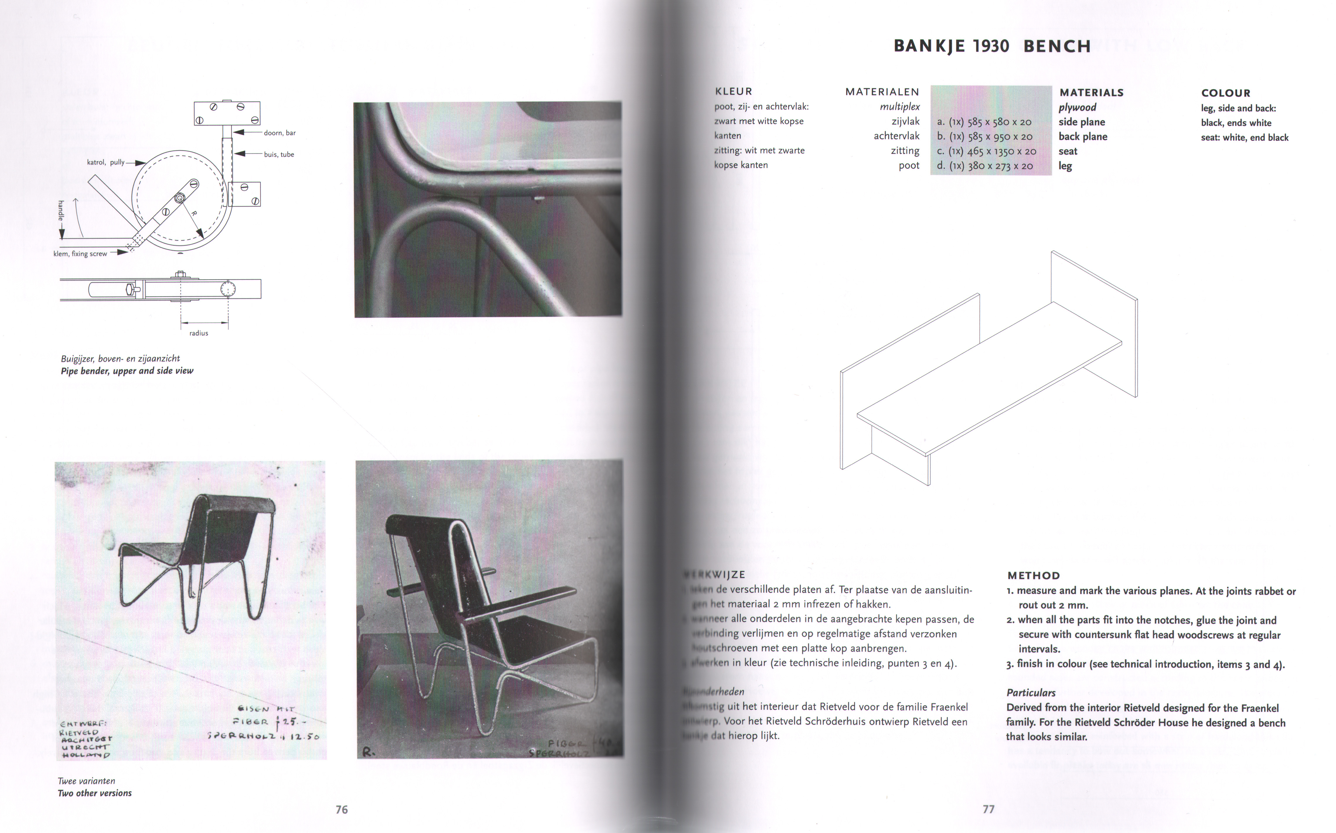 Rietveld How To Construct Rietveld Furniture(revised Edition)