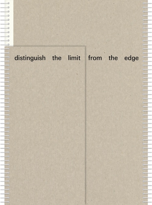 distinguish the limit from the edge