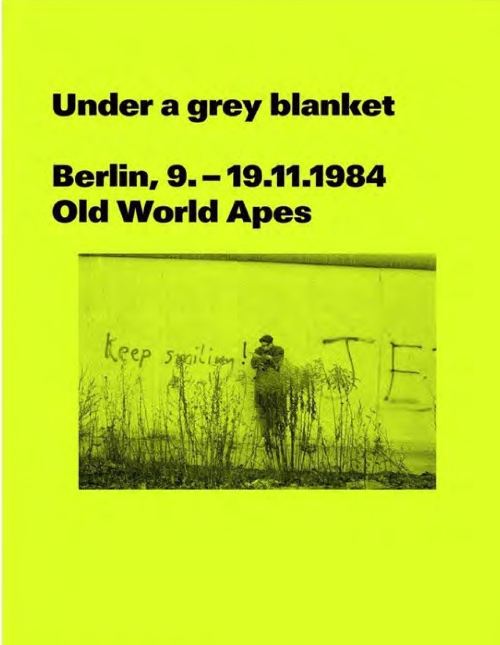 Rick Buckley - Under a grey blanket, Berlin, 9.-19.11.1984, Old World Apes