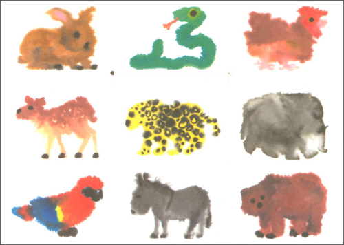 Rop Van Mierlo - 10 Wild Animals postcards